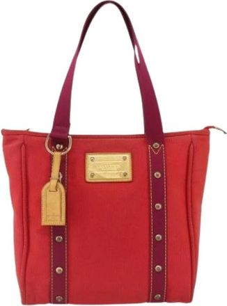 Louis Vuitton Pre-owned Vintage Tote Bag - Dames - Vintage Shopper - Rood - ONE Size - Leer - Vintage