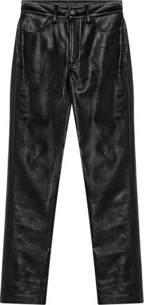 Anine Bing Regular Fit Denim Jeans - Dames - Leren Broeken - Zwart - W25 - Denim - Broeken