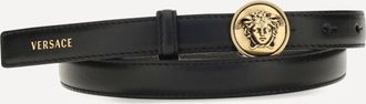 Versace Cintura in pelle con logo Woman 80