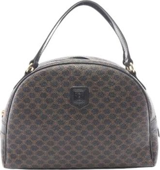Celine Pre-owned Macadam Coated Canvas Handbag - Dames - Vintage Handtas - Bruin - ONE Size - Vintage