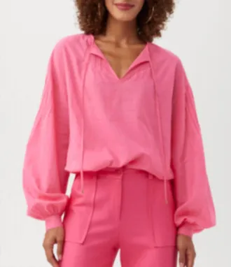 Trina Turk Womens Cape Coral Top In Pink