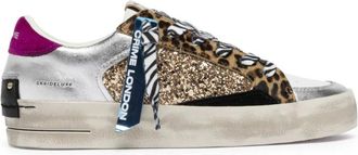 Crime London Schoenen, Dames, Veelkleurig, 39 EU, Leer, Sk 8 Deluxe Electric Safari