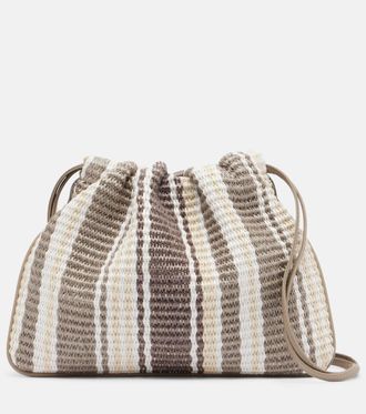 Brunello Cucinelli Mellow Small striped crossbody bag