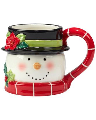 Certified International Holiday Magic Snowman Set Of Four 3D Mugs