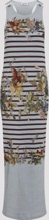 Jean Paul Gaultier Mariniere Grape Long Dress