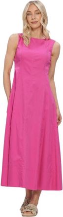 Y.A.S Yasverna SL Long Dress - Dames - Casual kleedjes - Roze - XS - Katoen - Kleedjes