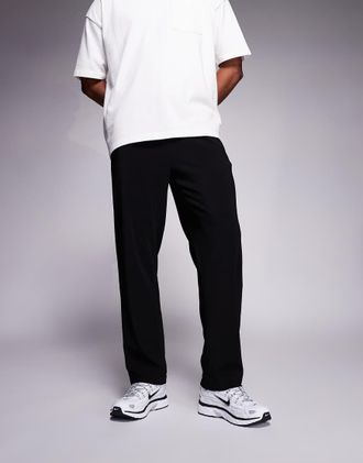 The Couture Club Pantaloni neri a coste-Nero