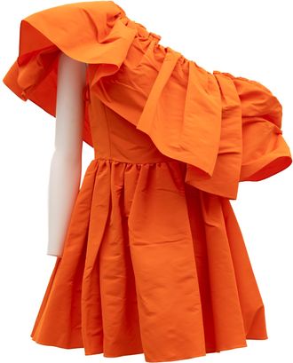 Alexander McQueen Orange Women Cocktail Womens Dress