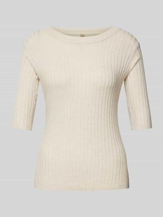 Soyaconcept Strickpullover mit 1/2-&Auml;rmel Modell FETIMA in Beige, Gr&ouml;&szlig;e XXL