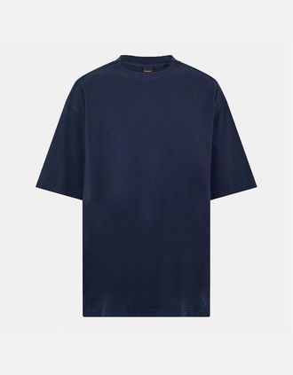 HUGO BOSS Mens Tie Dye Regular Fit Crew Neck T-Shirt - Navy - Size: 38