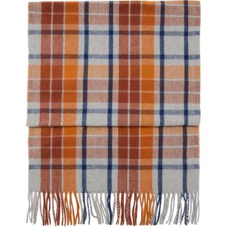 Mango Plaid Scarf in Caramel at Nordstrom
