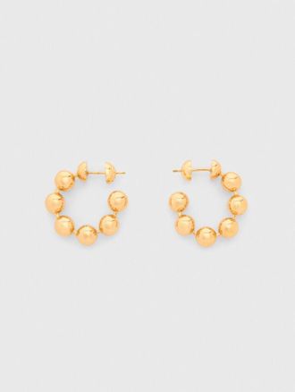 Maje Sphere Hoop Earrings - Gold - Maje