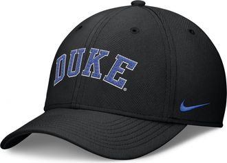 Nike Duke Classic Swooshflex Nike Mens Dri-FIT College Hat in Black | NC0300ADU-KLK