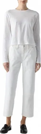Amo Billie Field Pant In Eggshell