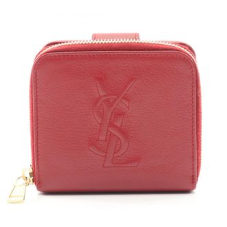 Saint Laurent Red Color Leather Wallet (Bi-Fold) (Pre-Owned)