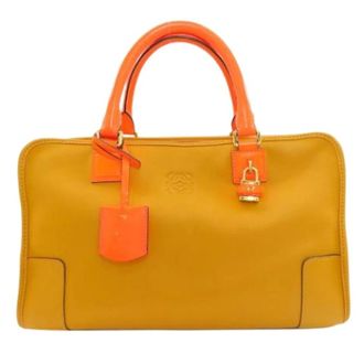 Loewe Pre-owned Handbags, female, Yellow, Size: ONE SIZE Pre-owned Amazona Handbag