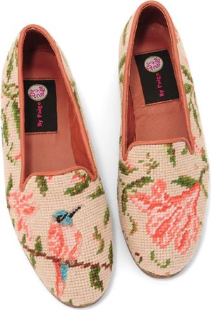 By Paige Floral Needlepoint Loafer in Hummingbird And Flower at Nordstrom, Size 7.5