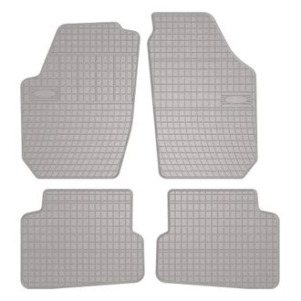 OEM Alfombrillas De Goma Para Coche: Skoda Fabia Ii Hatchback, Familiar (2007-2014) - Color Gris A Juego