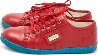 Dolce & Gabbana Sneakers con lacci - Rosso