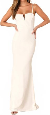 Lulus Finding The One Mermaid Maxi Dress In White