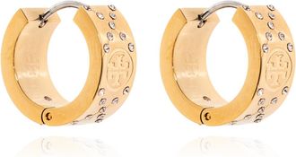 Tory Burch Kleine Icon T Monogram Pave oorringen