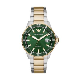 Emporio Armani Accessoires, Heren, Grijs, ONE Size, World Explorer Horloge
