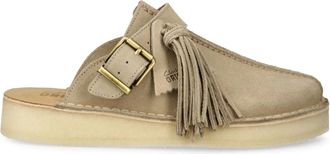 Clarks Slippers Trek Mule in pelle scamosciata - Toni neutri