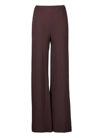 Staud Stroll trousers - women - Acetate/Polyester - S - Brown