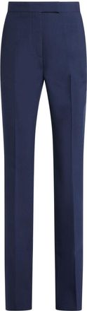 Ferragamo wool tailored trousers - women - Wool - 40 - Blue