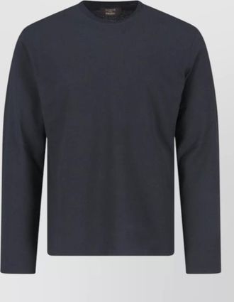 Zanone crew neck long sleeve casual t-shirt
