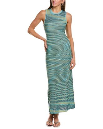 M Missoni Abito Lungo Wool-Blend Midi Dress