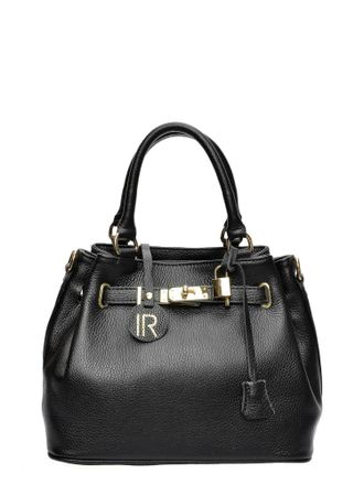 Isabella Rhea Zwart Rundleer Tas