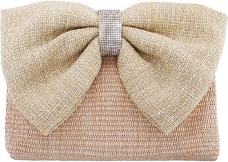 Nina Tula Clutch in Butter Cream/natural at Nordstrom