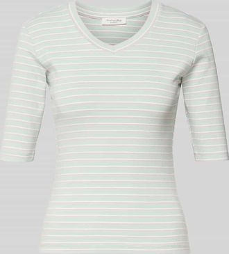 Christian Berg Longsleeve mit 3/4-Arm und V-Ausschnitt in Mint, Gr&ouml;&szlig;e XXL