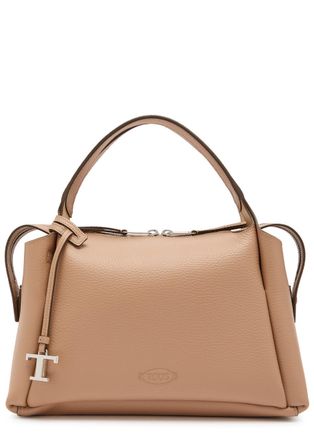 Tod's Grained Leather top Handle bag - Tan - One Size