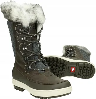 Helly Hansen Garibaldi V Lace-Up Brown Smooth Leather Womens Boots 111_70.743 - Size UK 4