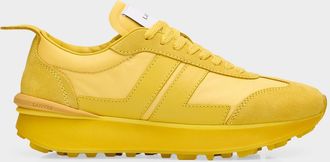 Lanvin Men & apos;s Nylon & Suede Low-Top Sneakers