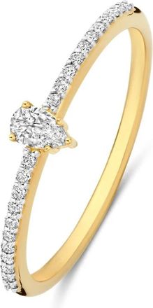 Isabel Bernard Accessoires, Dames, Geel, 60 MM, De la Paix Eloise Ring met Diamant