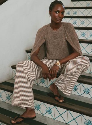 Contemporaine Womens Plain casual sweater vest