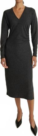 Nation Ltd Sandrine Midi Dress In Heather Charcoal