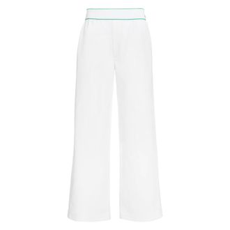 Bottega Veneta Wide Trousers, female, White, Size: XS Wide-leg trousers, Salon 03 Collection