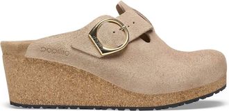 Birkenstock Womens Fanny Ring Buckle Clog In Warm Sand