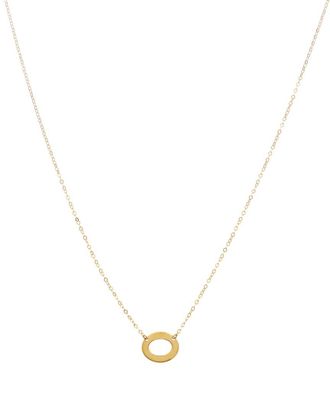 Italian Gold, Inc 10K Oval Pendant Adjustable Necklace
