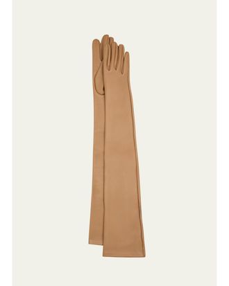 Michael Kors Long Leather Gloves