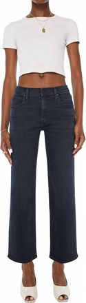 Mother Rambler Zip Ankle Jeans In Night In Venice