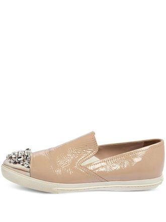 Miu Miu slip-on sneakers - Neutrals