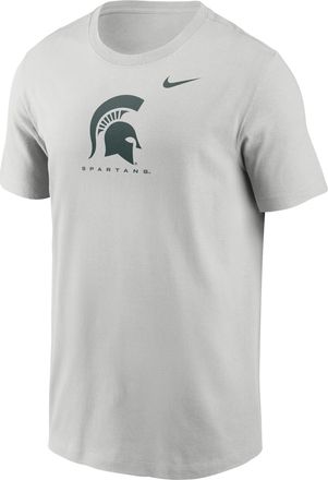 Nike Michigan State Courtside Nike Mens Dri-FIT College T-Shirt in Grey | 02ET0BBMST-L7G