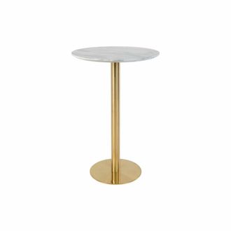 Moloo Mesa de bar con decoraci&oacute;n de m&aacute;rmol y lat&oacute;n &oslash;70x105 cm