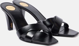 Saint Laurent Mules Jill 75 in pelle