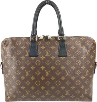 Louis Vuitton Tweedehands Canvas Louis Vuitton tassen - Dames - Vintage Handtas - Bruin - ONE Size - Vintage